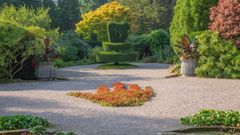 The Shamrock Garden at Mount Stewart in Autumn
